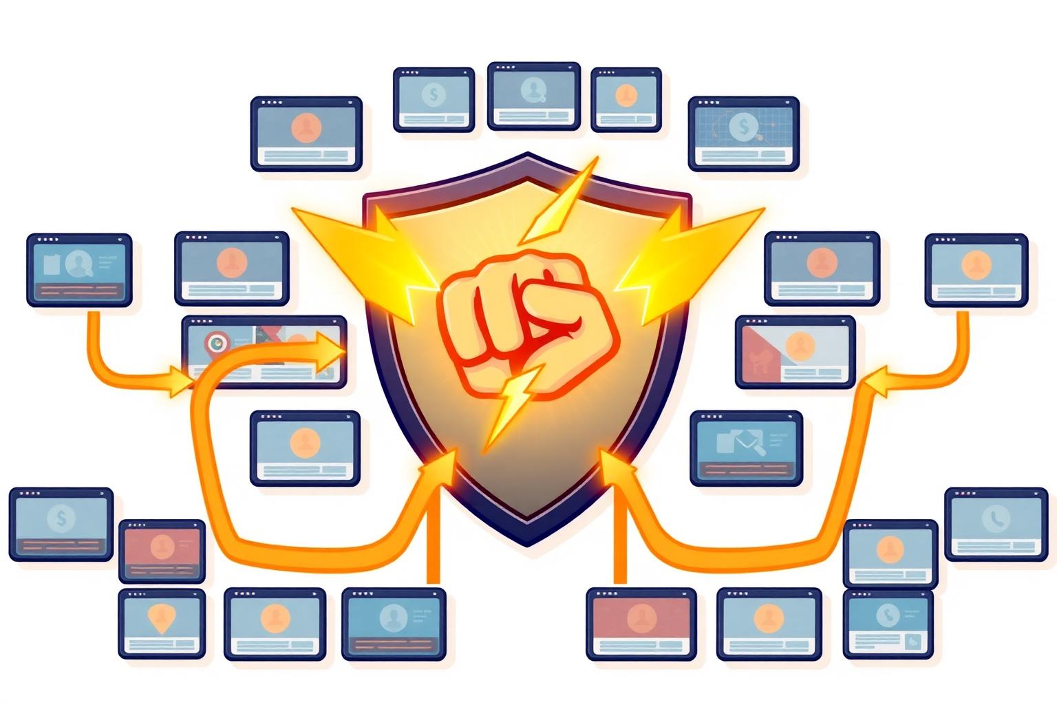 Member sites exchanging real visitors through the PowerTrafficCoop network
